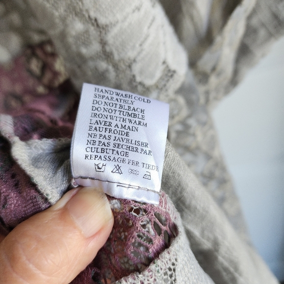 Artsy Eclectic Minkas Lace Duster Sz Small - Picture 10 of 14